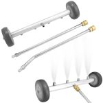 QWORK® Högtryckstvätt för bil, vattenmopp med 2 förlängningsstänger, 4 000 PSI