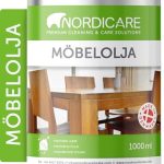 Nordicare Möbelolja [1L] Träolja för skötsel färglös för ek, bok, valnöt, lärk. Träfärg baserad på linolja. Linoljeolja lack