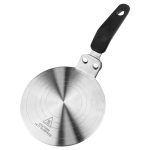 WinGluge induktion adapterplatta 13 cm, induktionsadapter, induktionsplatta rostfritt stål, induktionsspis med handtag