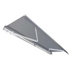 Wiltec Terrassmarkis med vikarm 3,5 x 3 m solmarkis i antracit solskydd med länkarm för väggmontering med UV-skydd på balkong, terrass, uteplats, trädgård