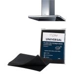 TODAY - Universellt Aktivt Kolfilter för Köksfläkt 40x100 cm – Tillklippbar, Anti-lukt, Fångar Fett & Fukt – Italiensk Säkerhet & Kvalitet